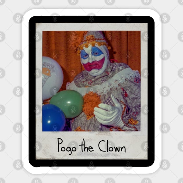 Pogo the Clown Sticker by vhsisntdead